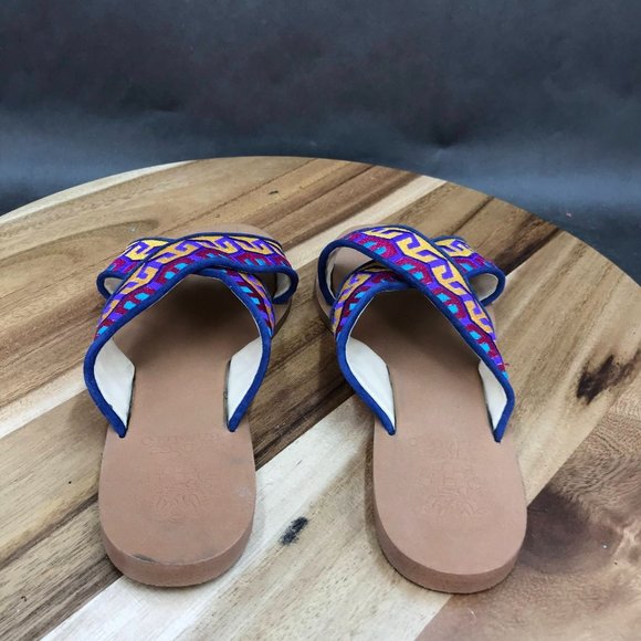 Vince Camuto Multicolor Slides Sandals Slip On Womens Size 7 B - Picture 4 of 7